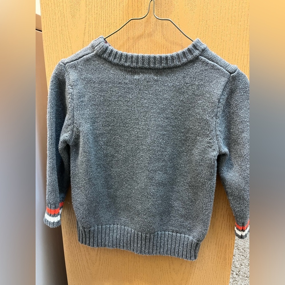 Cat & Jack Rocketship Sweater Heather Gray - Picture 5 of 11